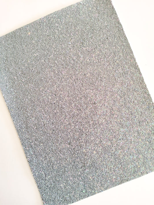 Smoky Chunky Glitter 9x12 faux leather sheet