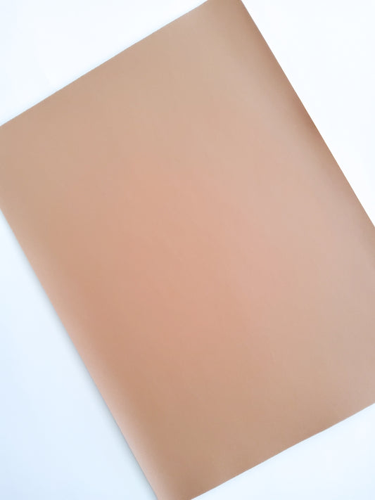 Tan Smooth 9x12 faux leather sheet