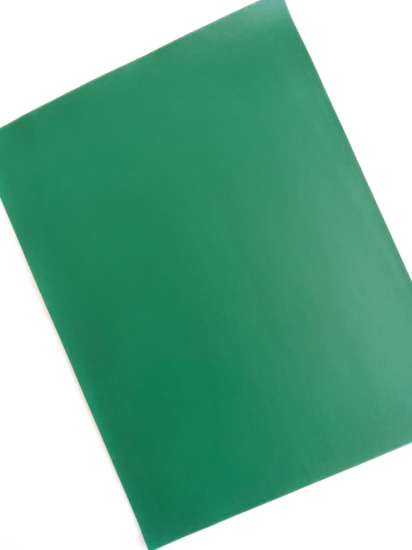 Dark Green Smooth 9x12 faux leather sheet