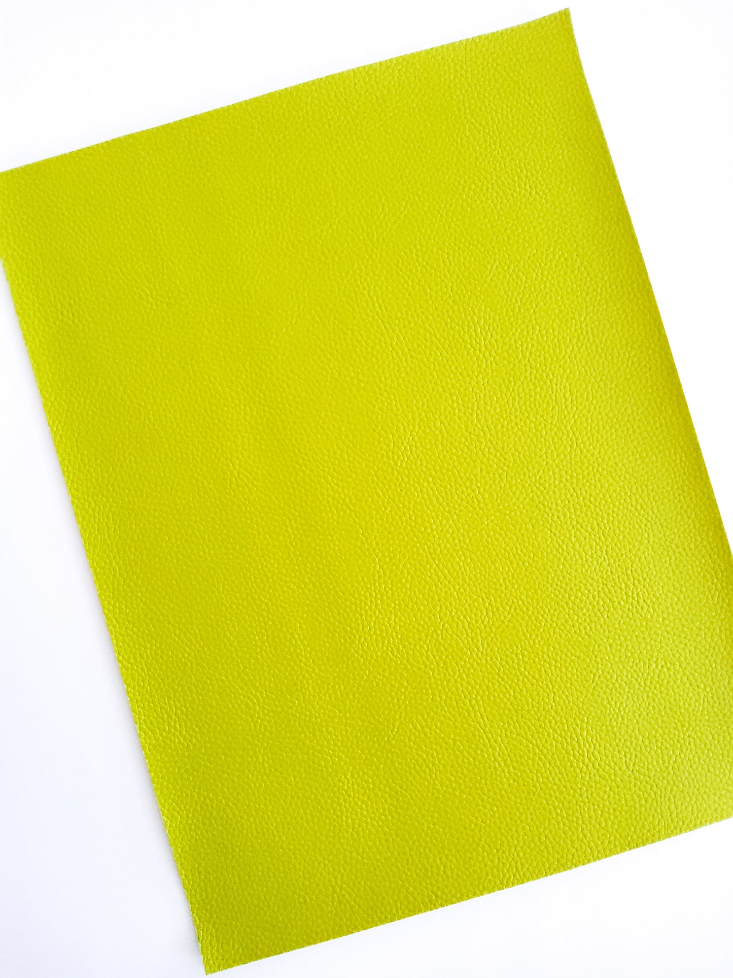 Lime Green Pebbled 9x12 faux leather sheet