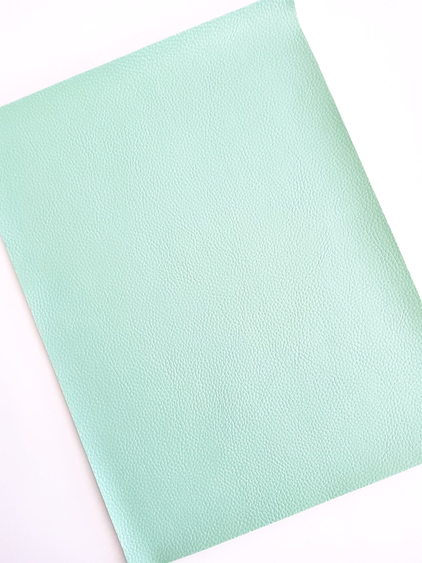 Mint Green Pebbled 9x12 faux leather sheet