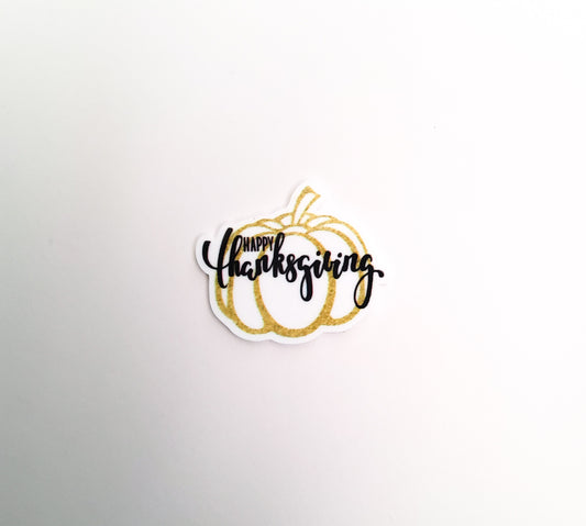 Gold Thanksgiving Pumpkin Resin