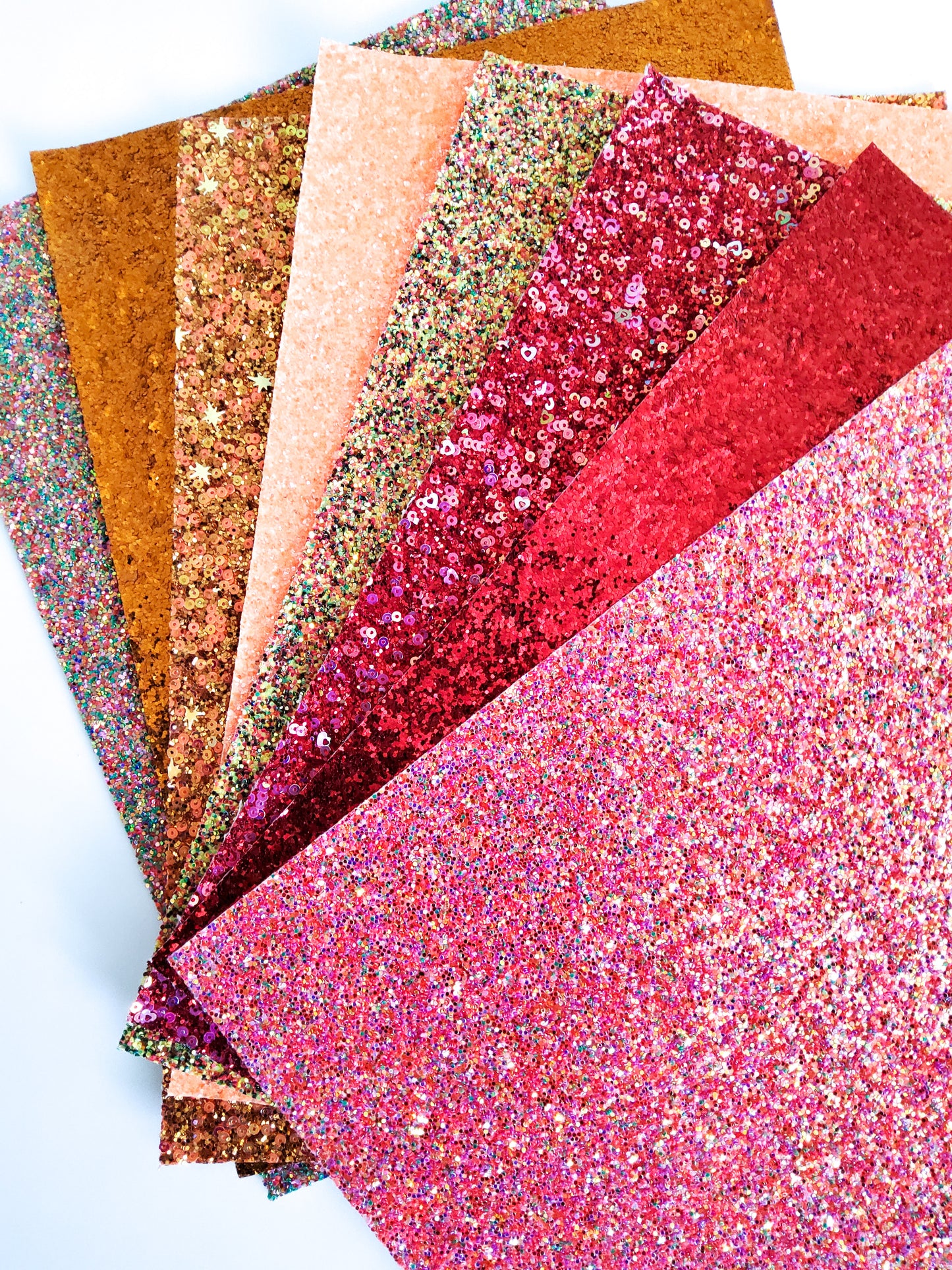 Reds/Oranges Chunky Glitter Set