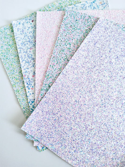 Shades of Light Colored Chunky Glitter Set