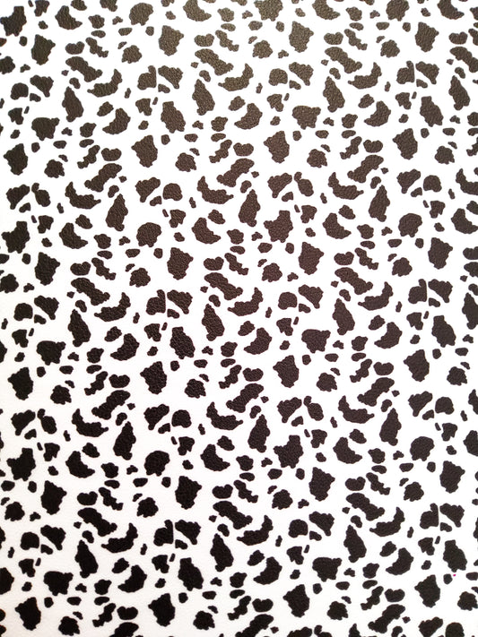 Small Cow Print 9x12 faux leather sheet