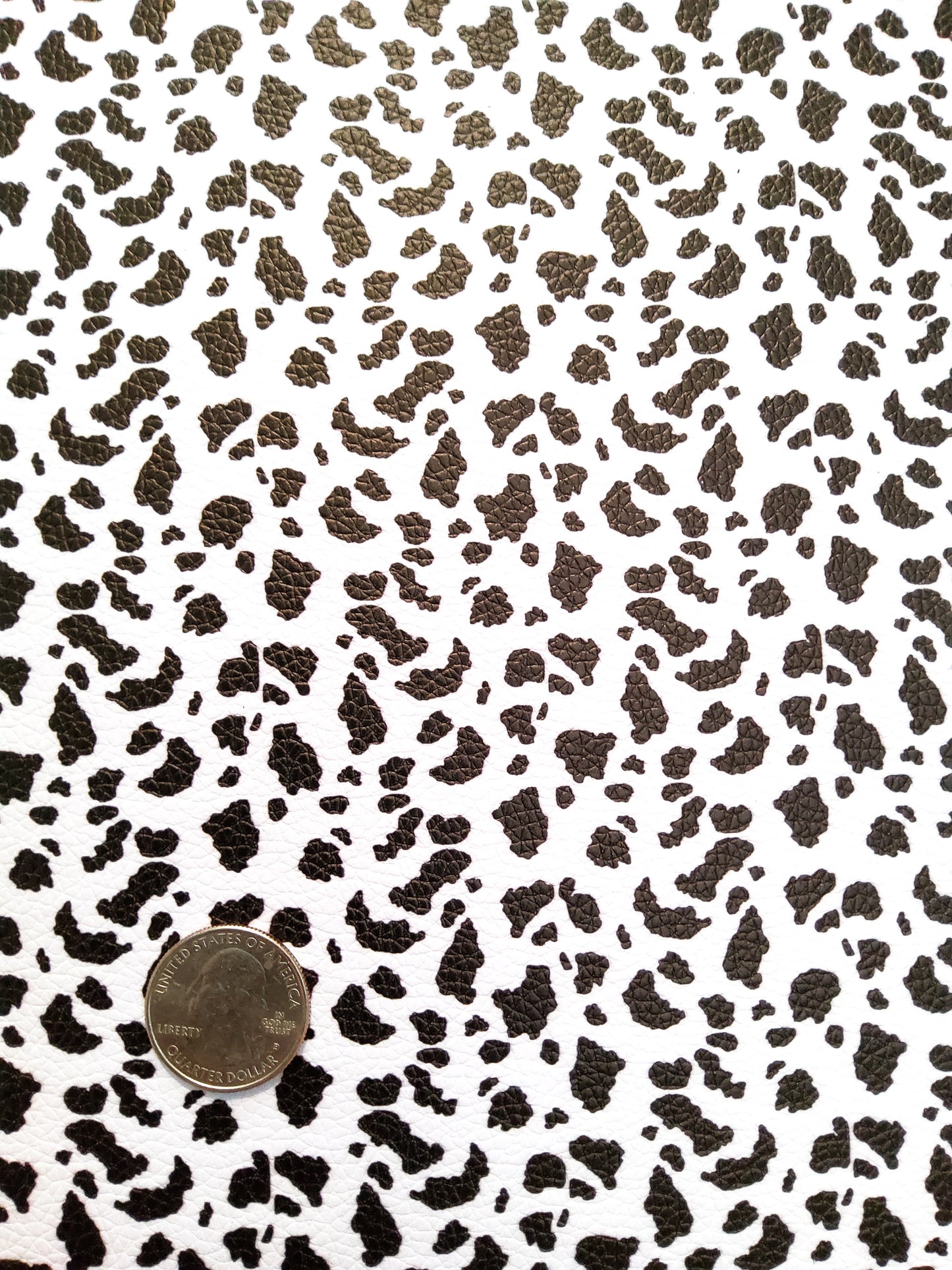 Small Cow Print 9x12 faux leather sheet