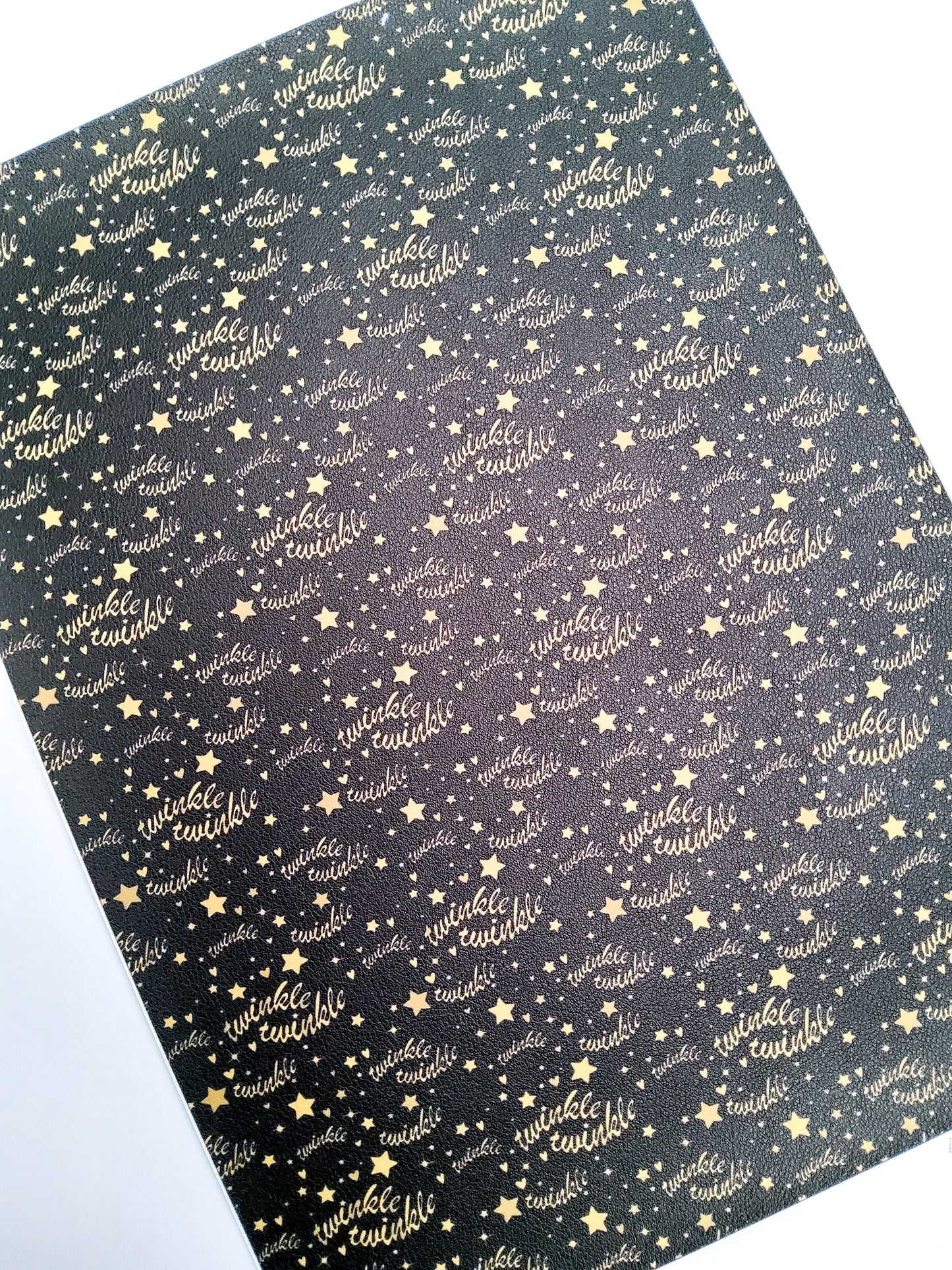 Twinkle Twinkle 9x12 faux leather sheet