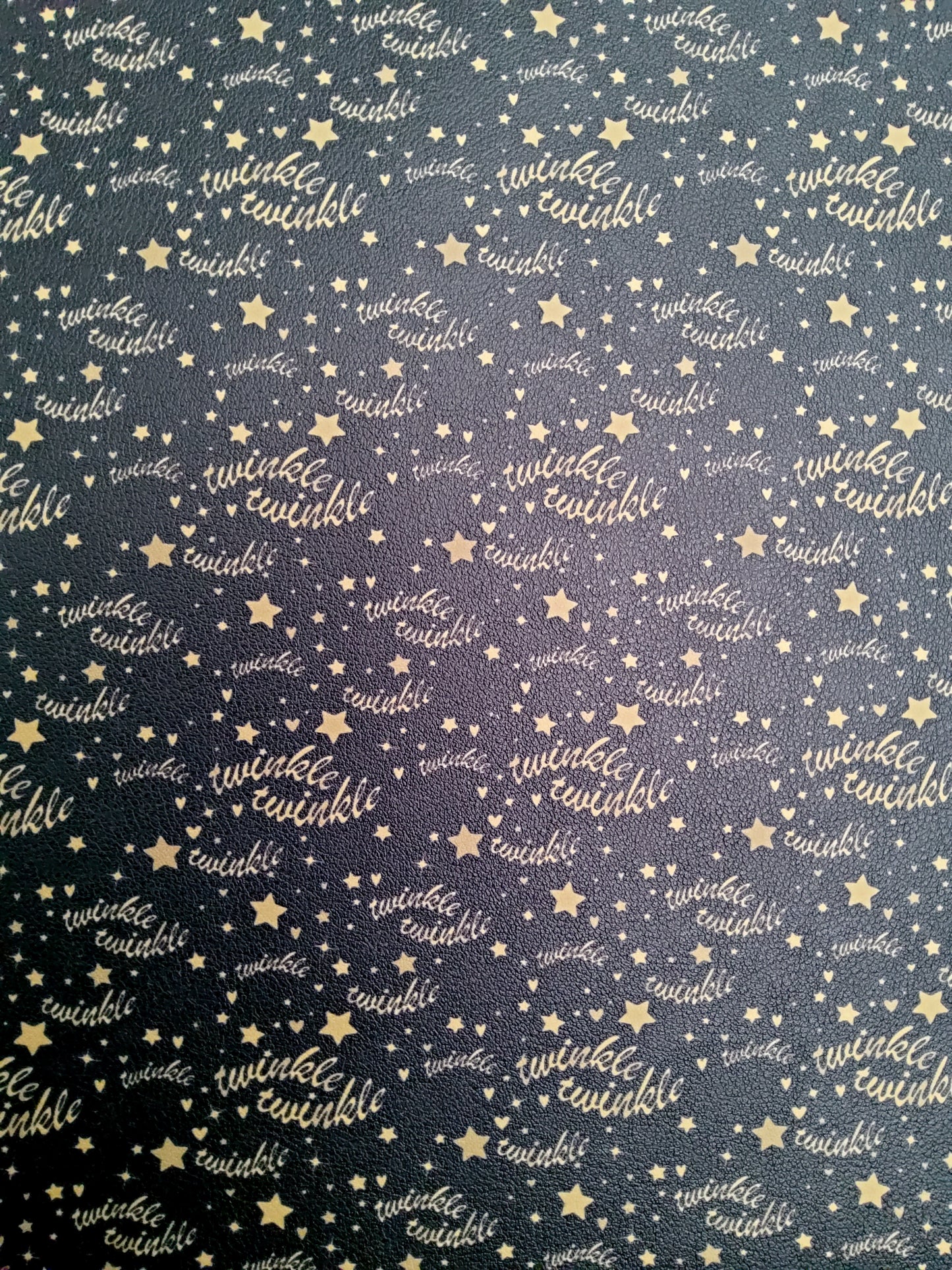 Twinkle Twinkle 9x12 faux leather sheet