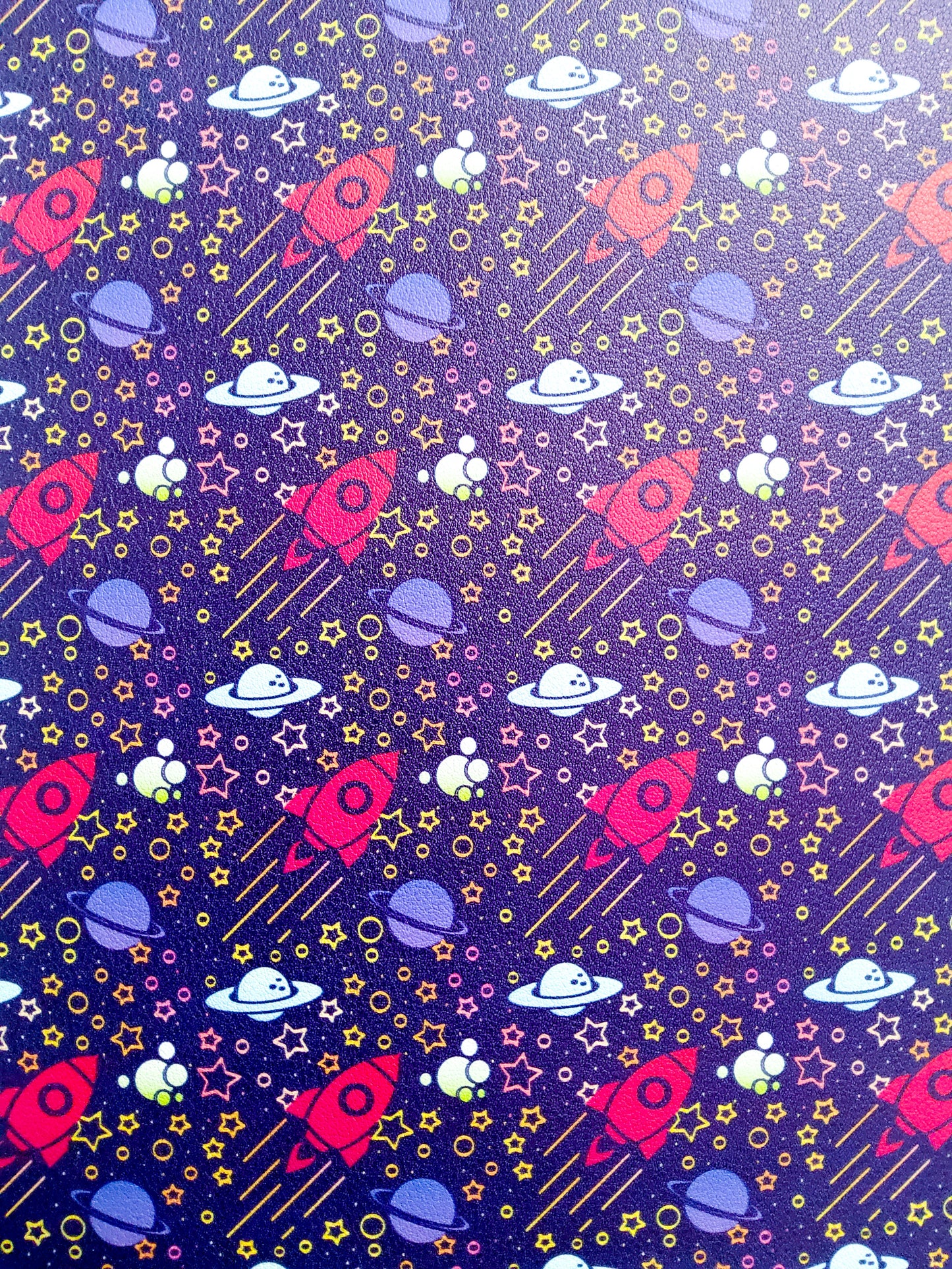Spaceship 9x12 faux leather sheet