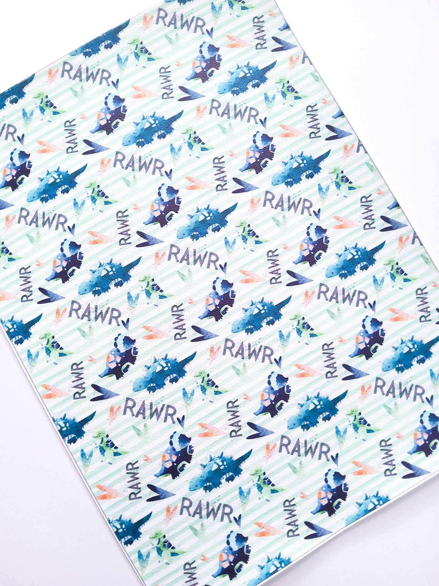 Rawr Dino 9x12 faux leather sheet