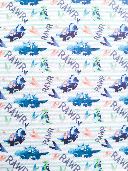 Rawr Dino 9x12 faux leather sheet