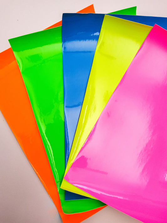 Neon Shiny Solid Sheets (and Set)