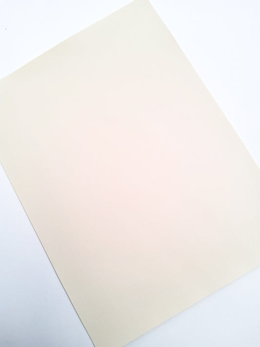 Ivory Smooth 9x12 faux leather sheet