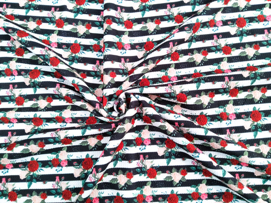 Floral Stripes Bullet Fabric Strip
