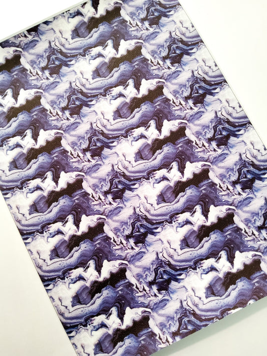 BW Marble 9x12 faux leather sheet