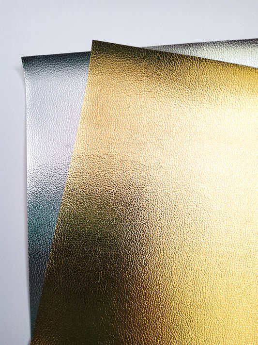 Metallic Shades Pebbled Set 9x12 faux leather sheet