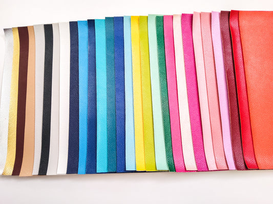 Full Solid Pebbled Set 9x12 faux leather sheet