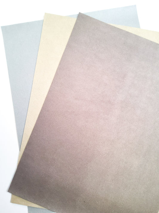 Shimmer Smooth Set 9x12 faux leather sheet