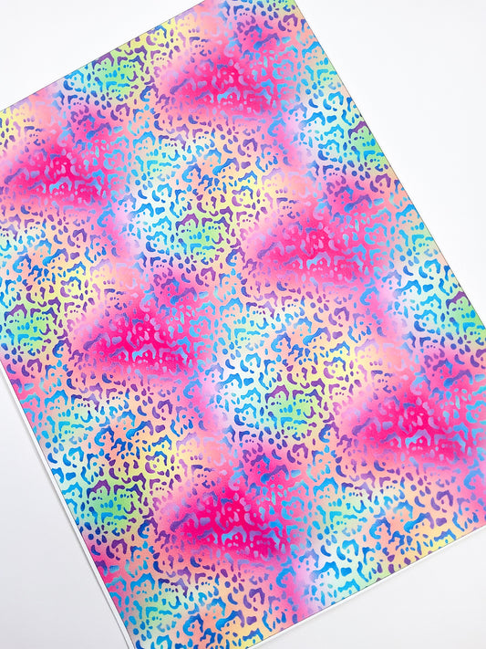 LF Animal Print 9x12 faux leather sheet