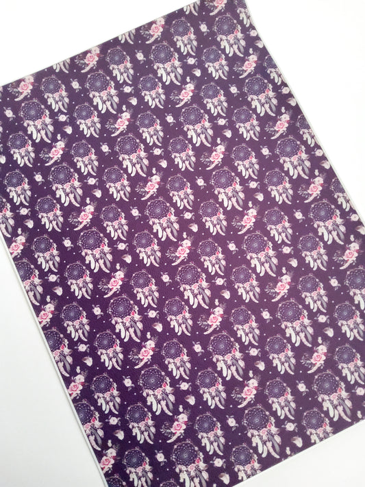 Dark Dreamcatcher 9x12 faux leather sheet