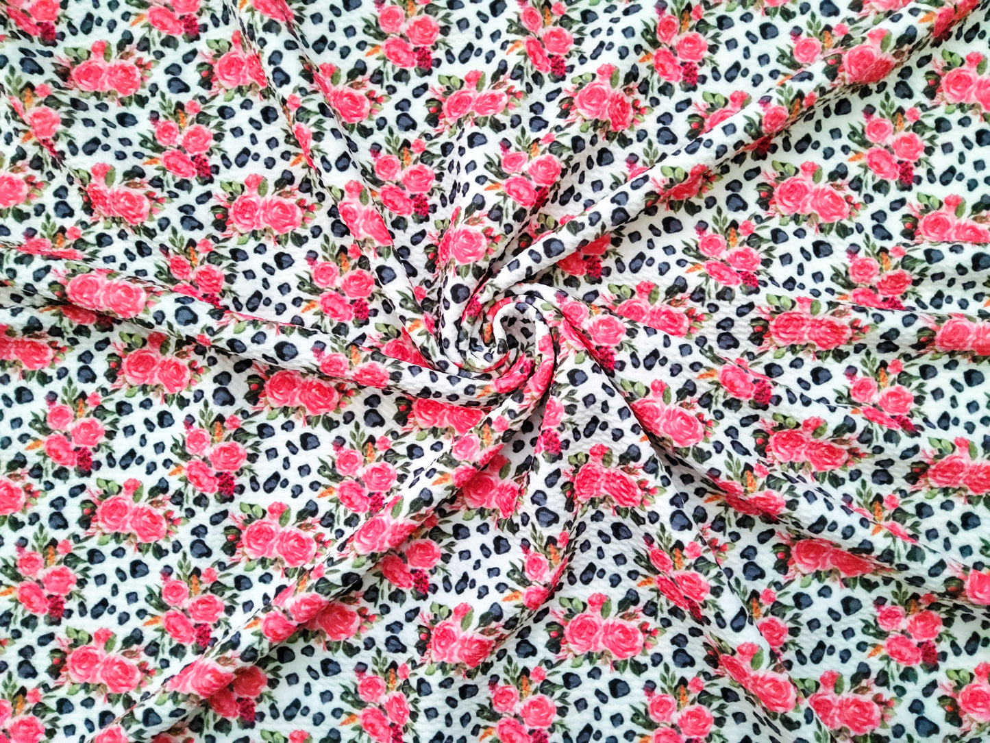 Floral Animal Print Bullet Fabric Strip