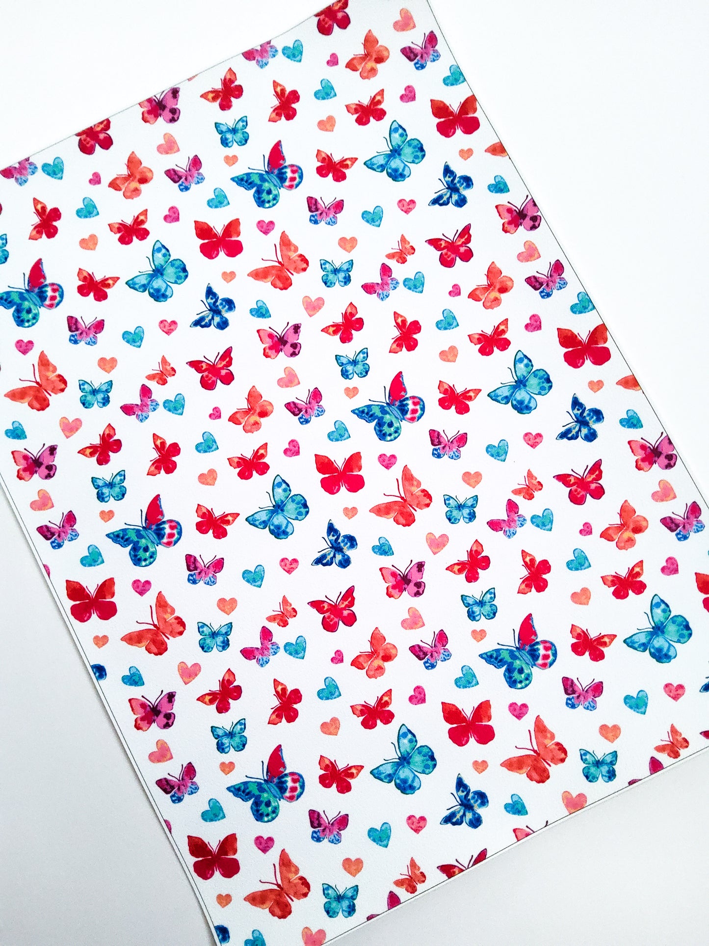 Small Butterflies 9x12 faux leather sheet