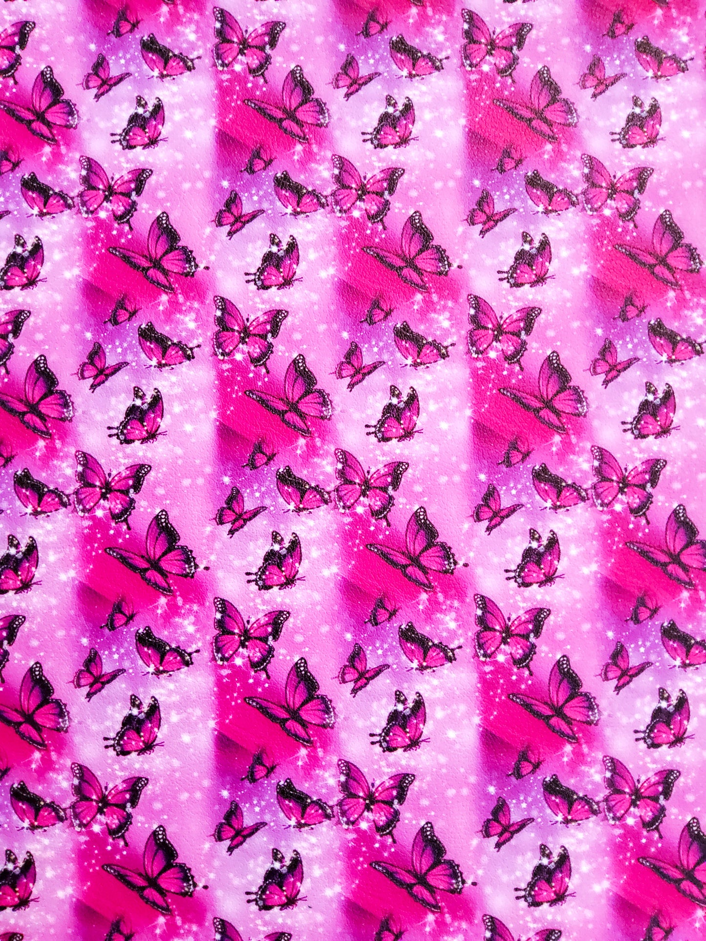 Purple Tie Dye Butterflies 9x12 faux leather sheet