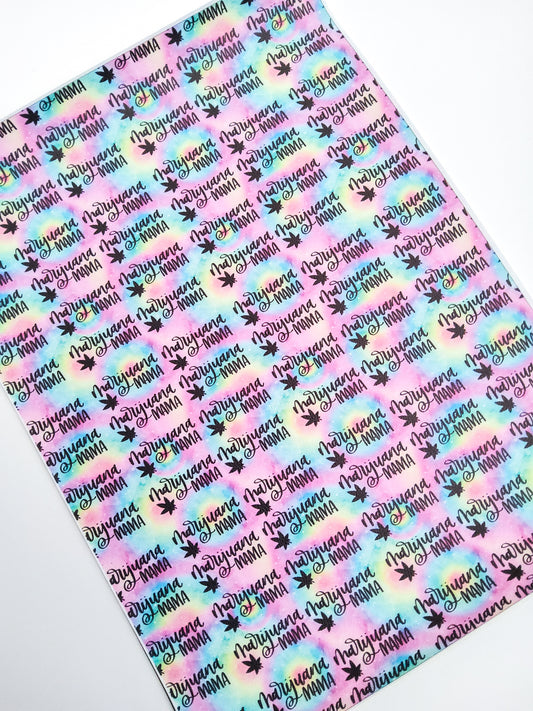 Marijuana Mama 9x12 faux leather sheet