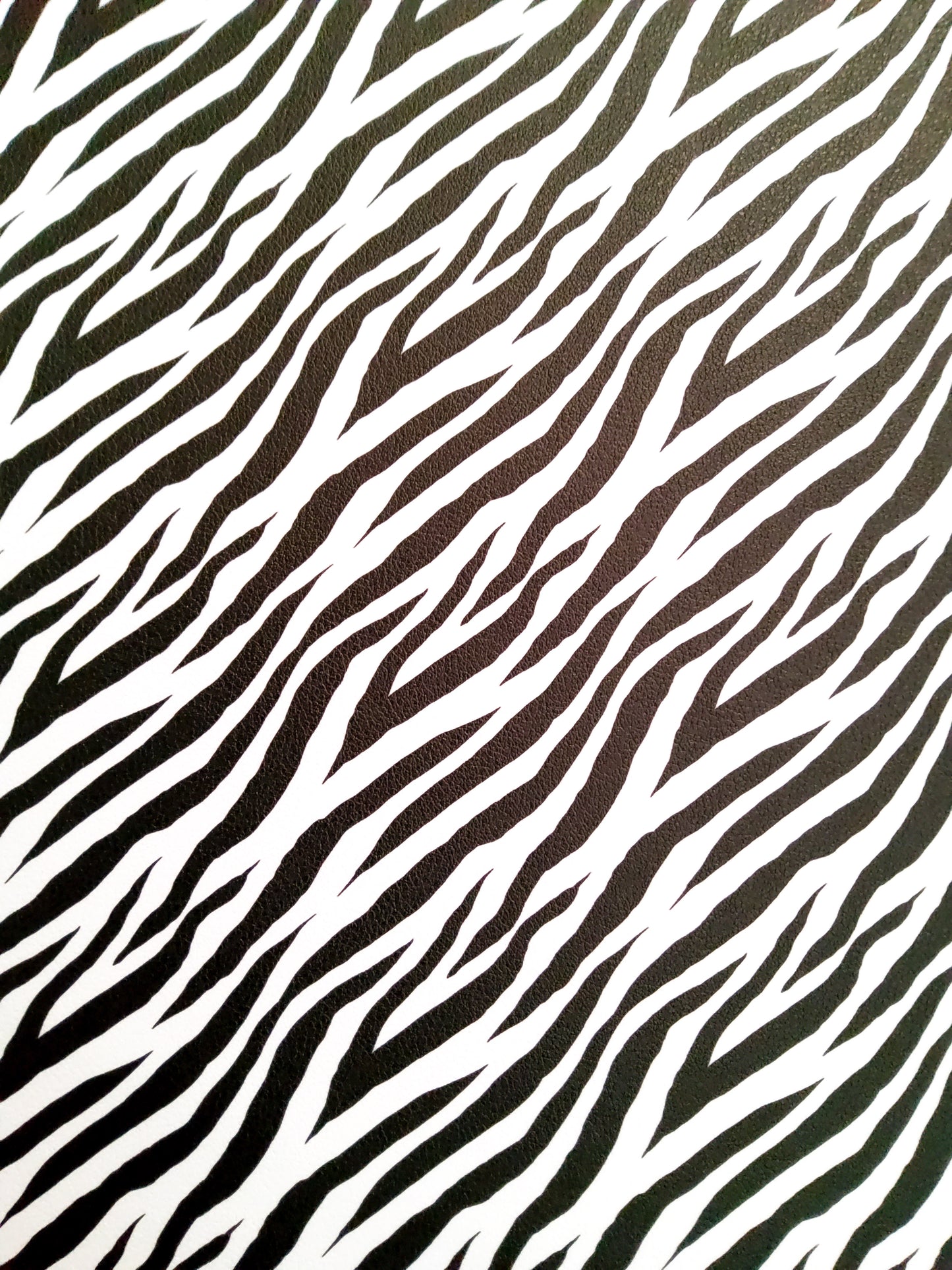 Diagonal Zebra Print 9x12 faux leather sheet