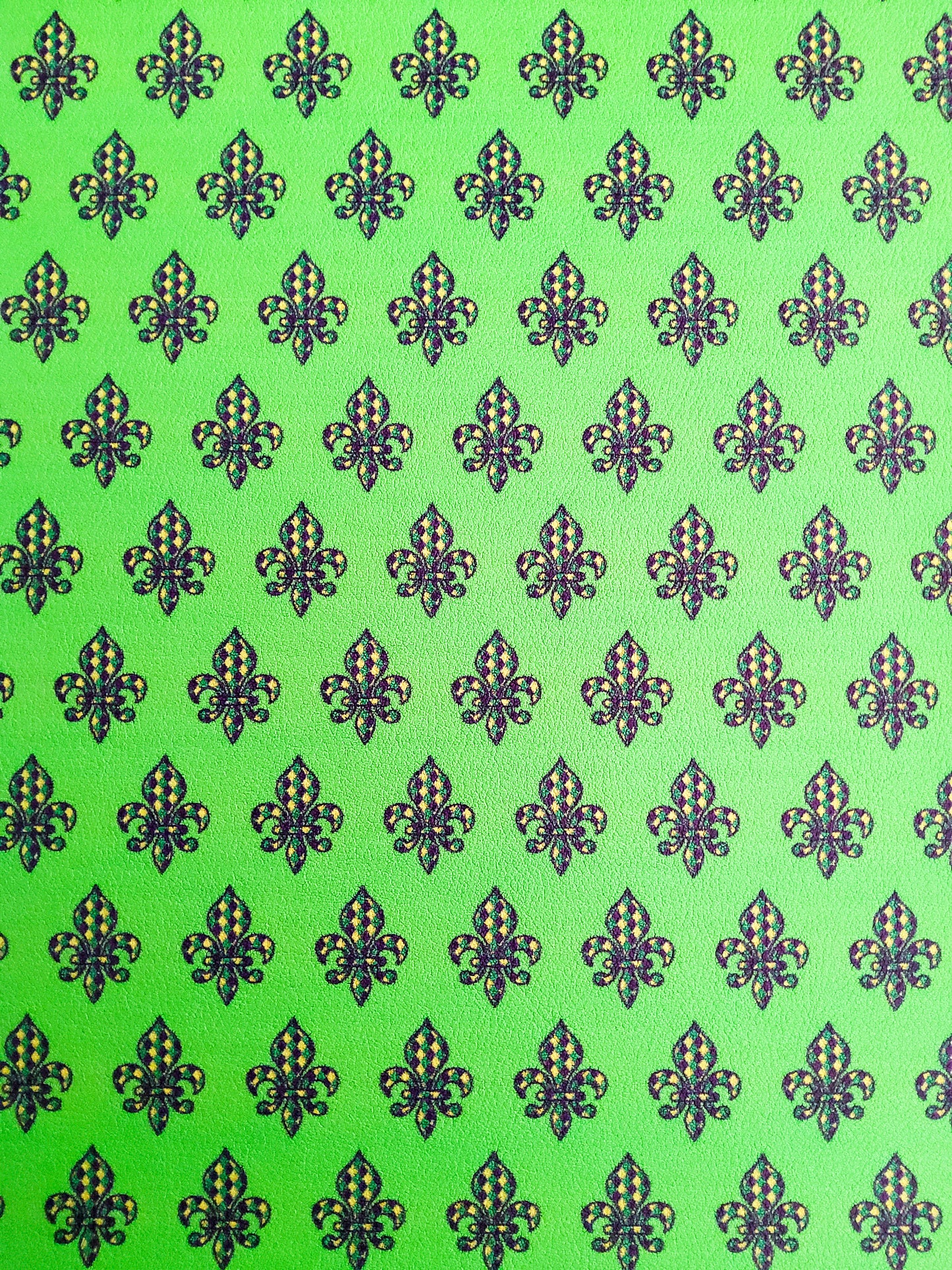 Mardi Gras 9x12 faux leather sheet