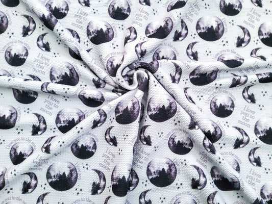 To the Moon Bullet Fabric Strip