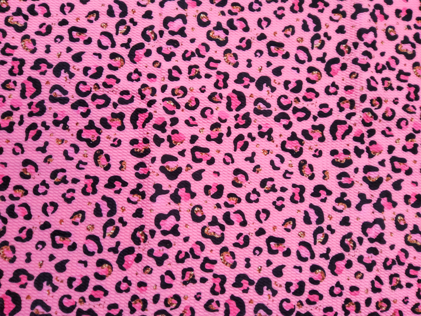 Pink Leopard Print Bullet Fabric Strip