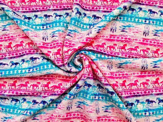 Tie Dye Western Bullet Fabric Strip
