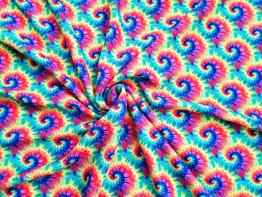 Tie Dye Swirl Bullet Fabric Strip
