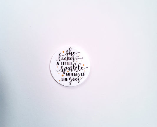 She Leaves Sparkle Resin