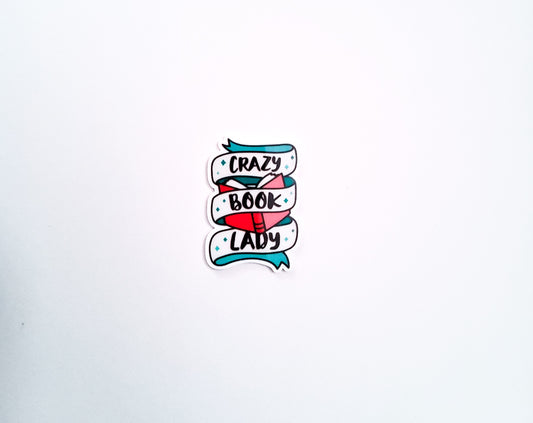 Crazy Book Lady Resin