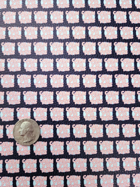 Calm Yo Tits 9x12 faux leather sheet