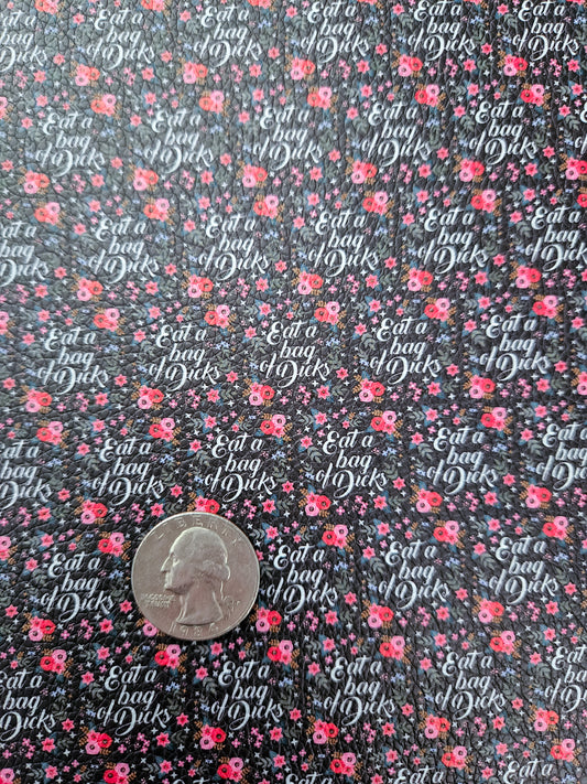 Bag of Dicks 9x12 faux leather sheet