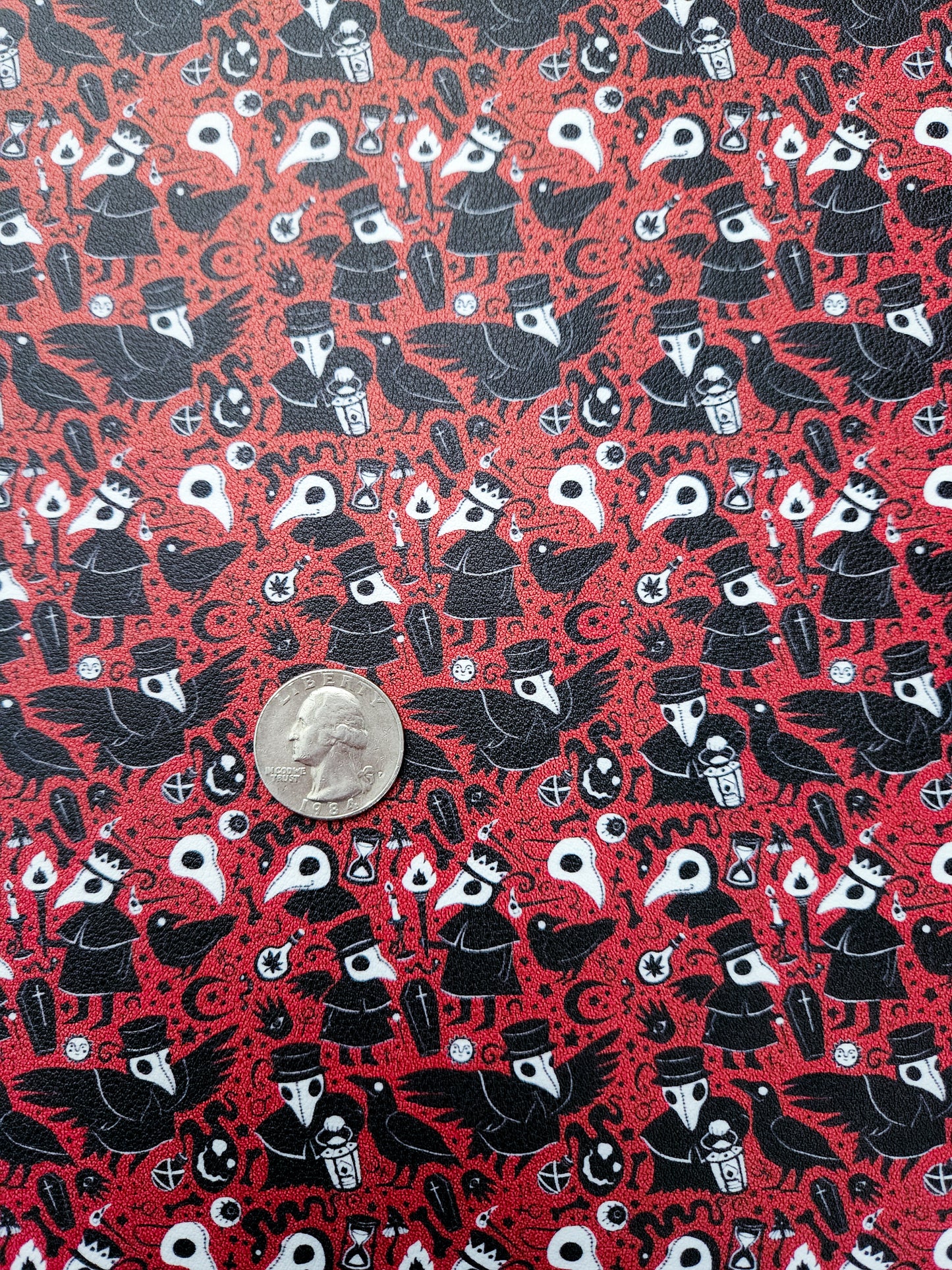 Plague 9x12 faux leather sheet