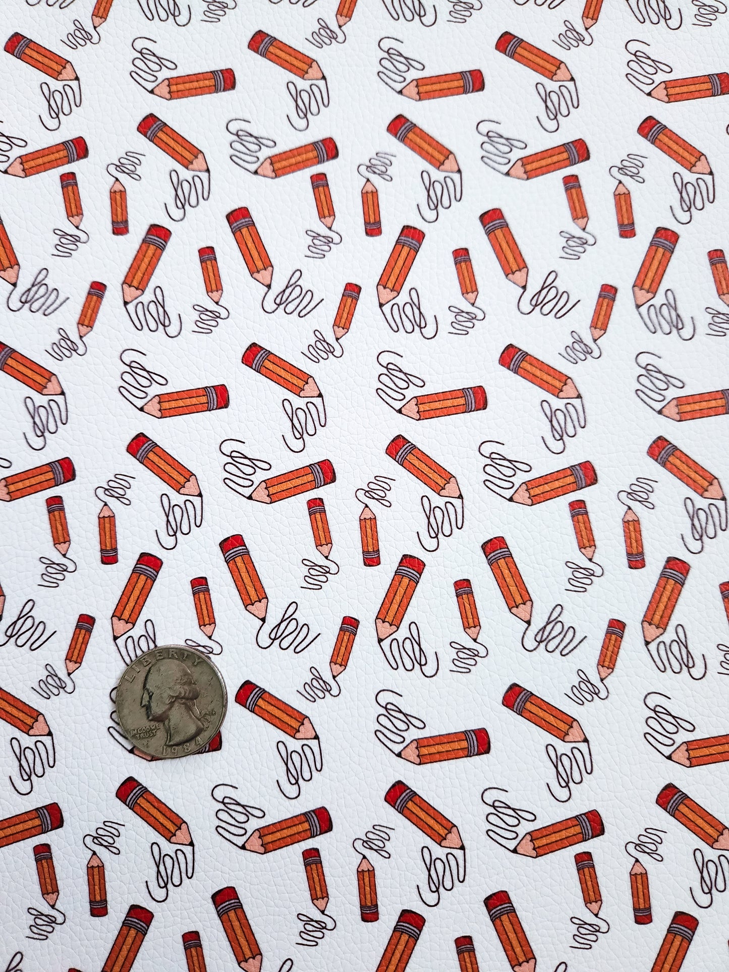 Scribbling Pencils 9x12 faux leather sheet