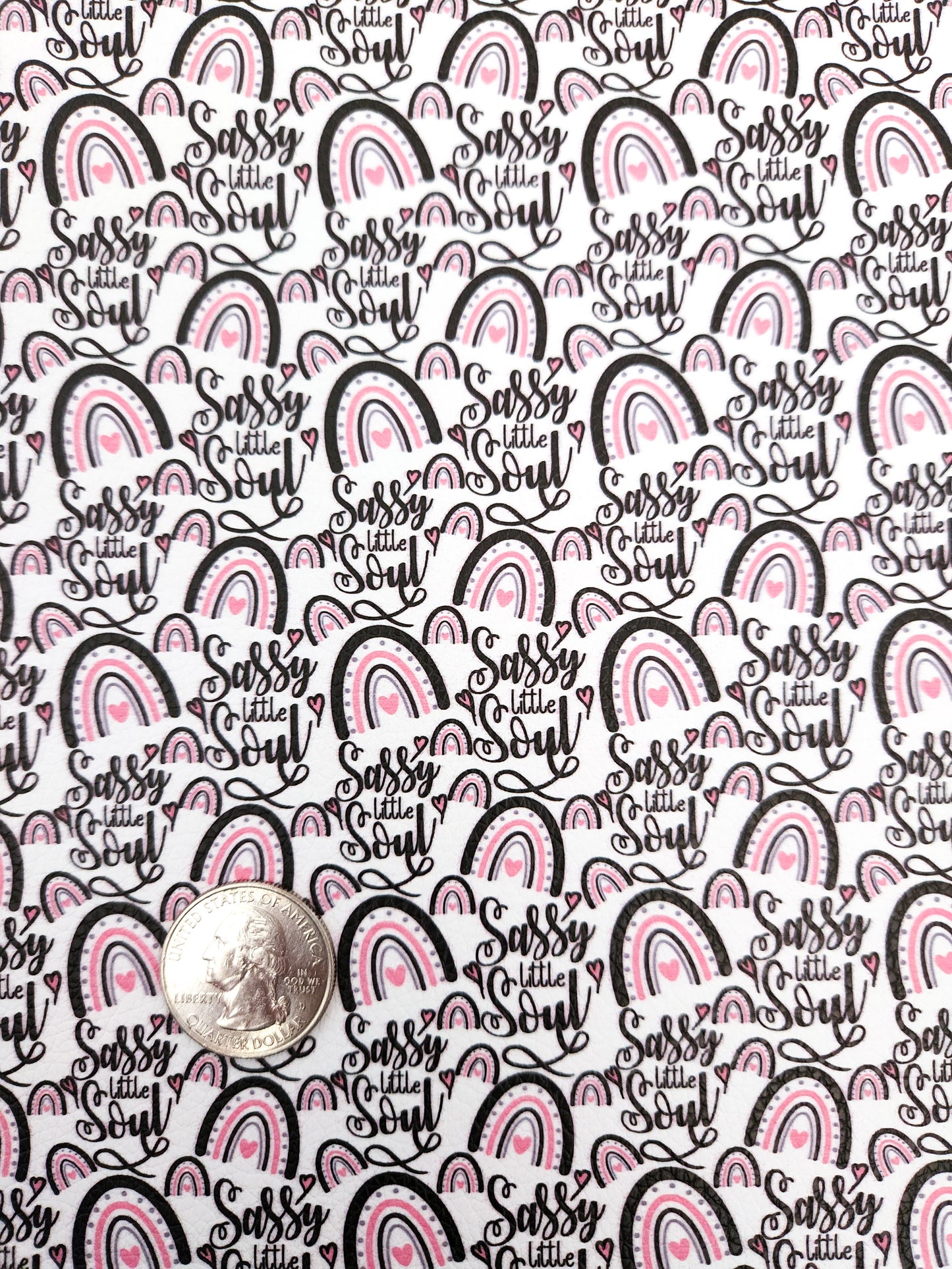 Sassy Little Soul 9x12 faux leather sheet