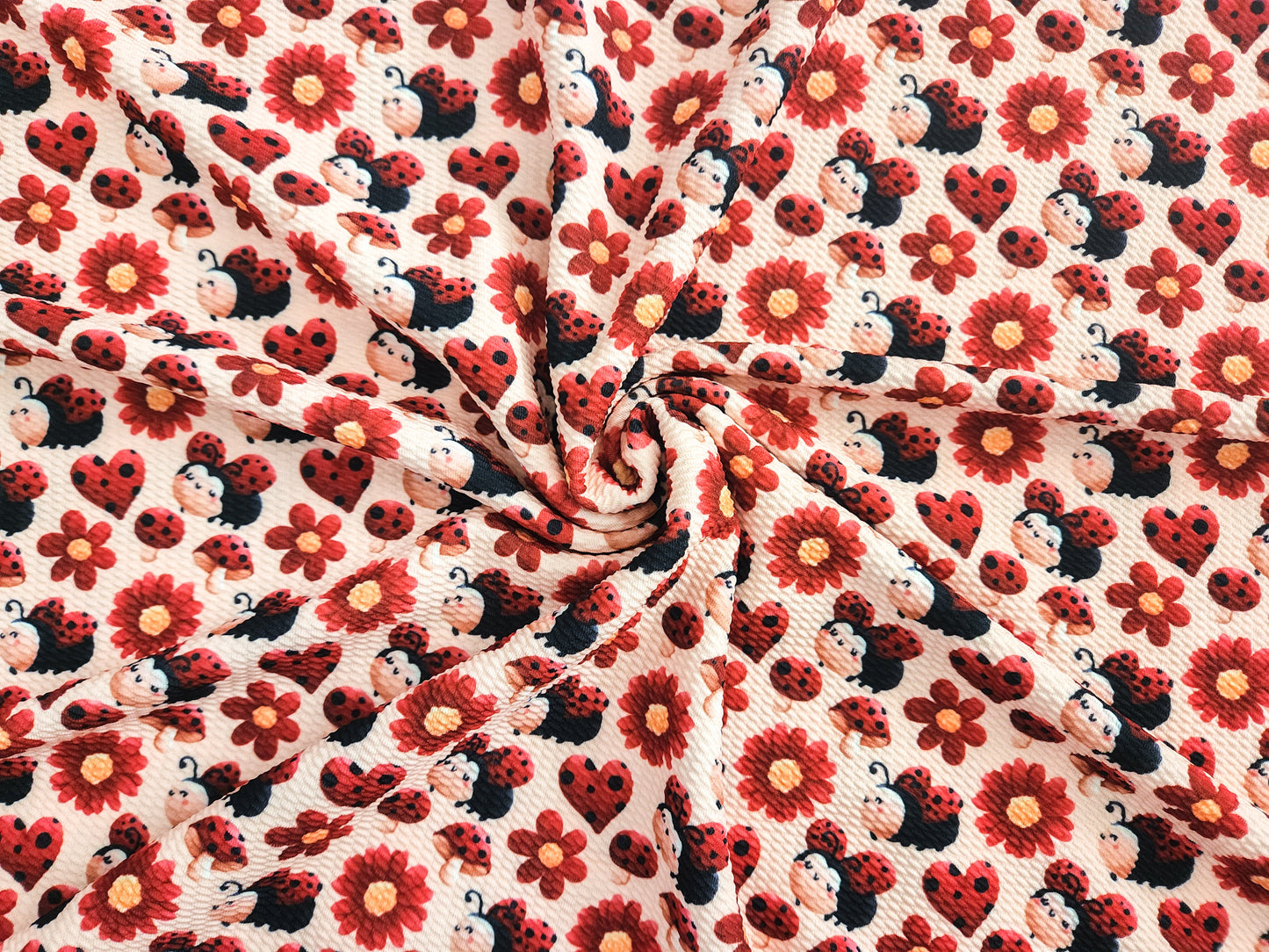 Cute Ladybug Bullet Fabric Strip