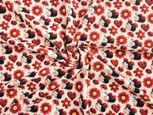 Cute Ladybug Bullet Fabric Strip