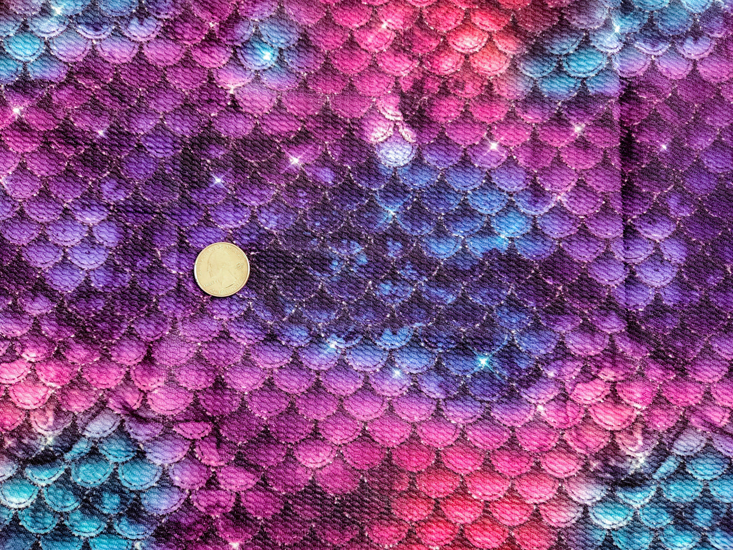 Galaxy Mermaid Scale Bullet Fabric Strip