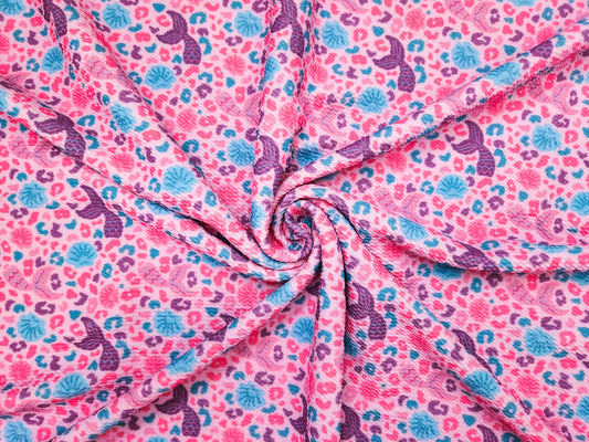 Mermaid Cheetah Bullet Fabric Strip