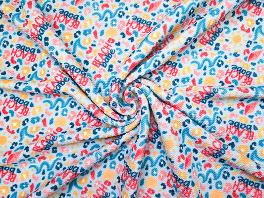Beach Babe Cheetah Bullet Fabric Strip