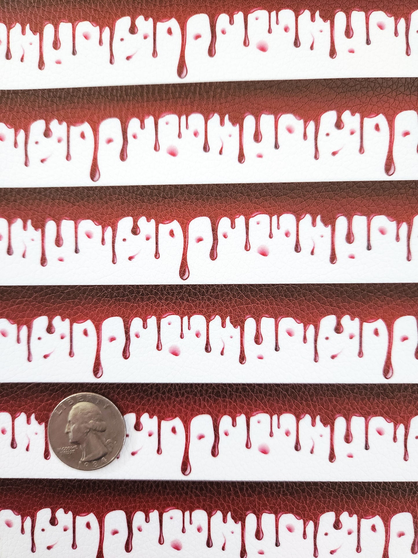 Blood Drip 9x12 faux leather sheet