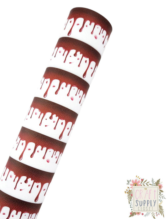 Blood Drip 9x12 faux leather sheet