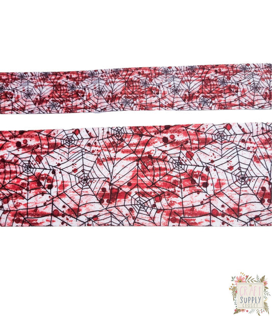 Bloody Spiderwebs 3"/1.5" Ribbon