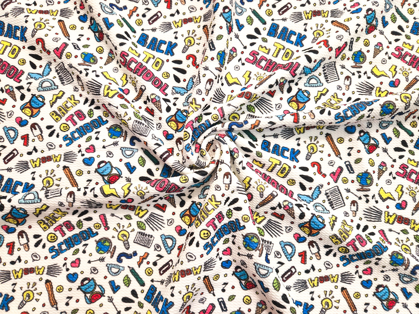 Back to School Bullet Fabric Strip